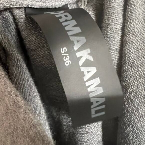 Norma Kamali Gray Strapless Tailored Terry Mini Dress Size Small - Picture 12 of 12